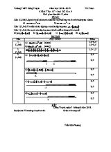 Đề kiểm tra 15 phút môn Đại số Khối 10 - Năm học 2018-2019 - Trường THPT Đông Thạnh (Có đáp án)